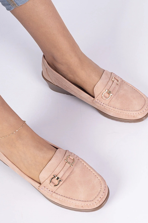 Ružové dámske mokasíny na platforme...