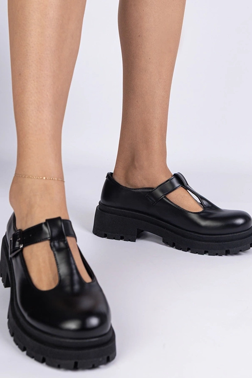 Čierne poltopánky na platforme z...