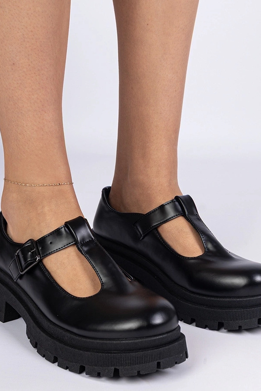 Čierne poltopánky na platforme z...