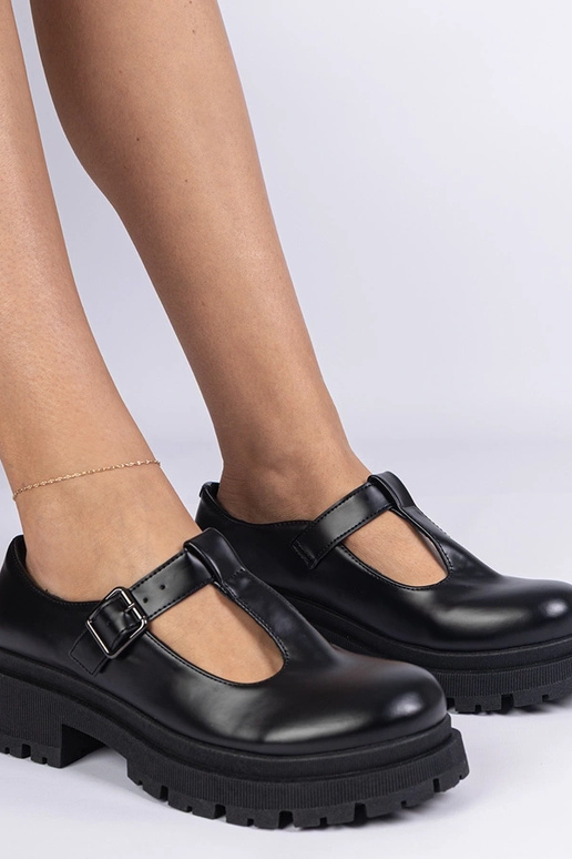 Čierne poltopánky na platforme z...