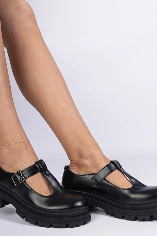 Čierne poltopánky na platforme z...