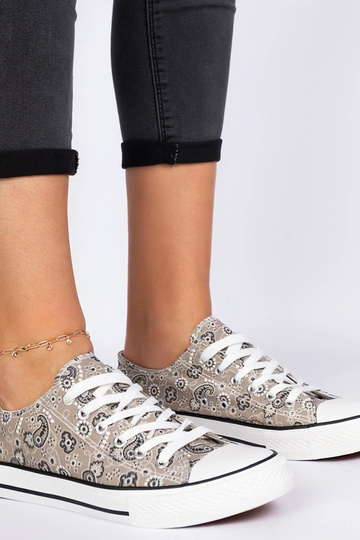 Hnedé dámske látkové...