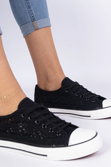 Čierne dámske ażurowé... 2