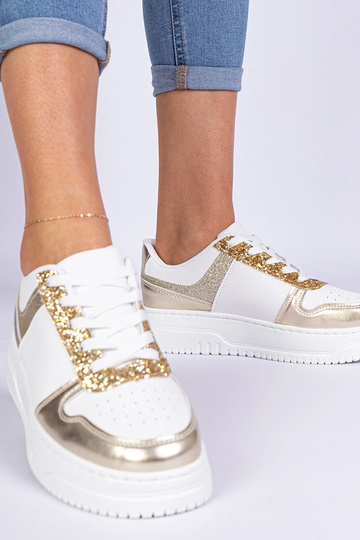 Zlaté dámske tenisky na...