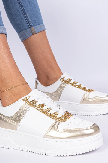 Zlaté dámske tenisky na... 2