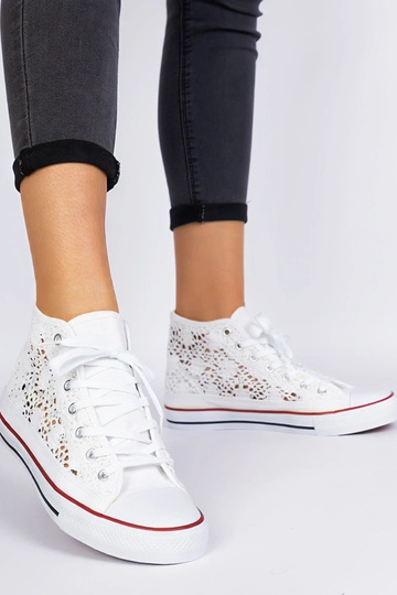 Biele dámske ażurowé... 2