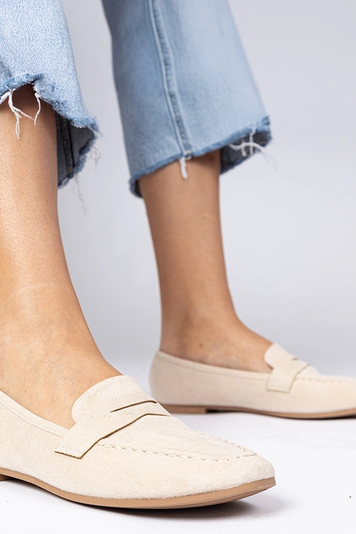 Béžové elegantné mokasíny Palmarina