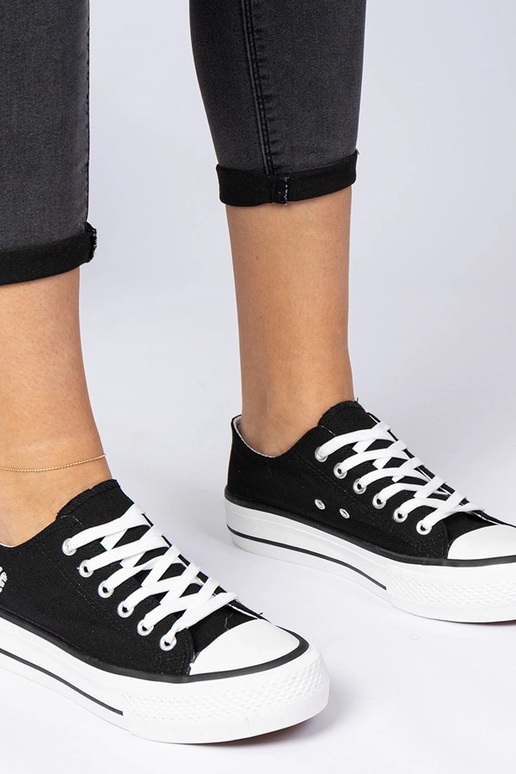 Čierne klasické dámske tenisky Ellana