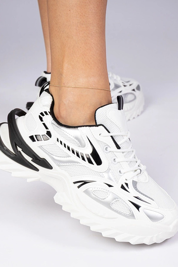 Biele sneakersy športové na masívnej podrážke Lirata 2