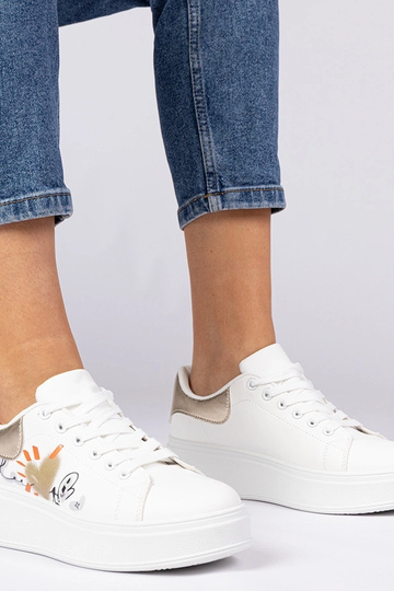 Bielo-zlaté dámske športové...