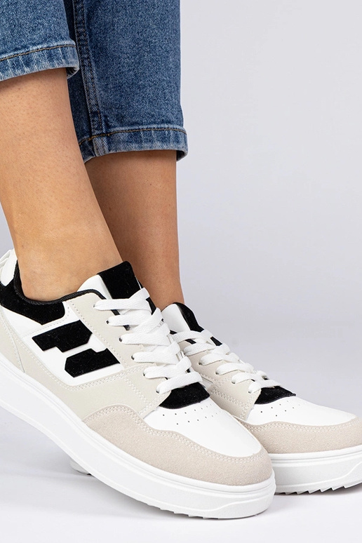 Bielo-čierne dámske tenisky Lavria