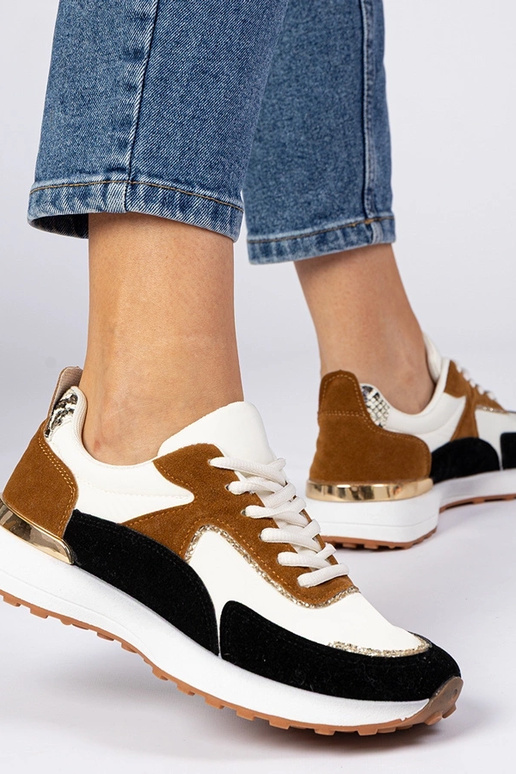 Bielo-čierne dámske sneakersy s...