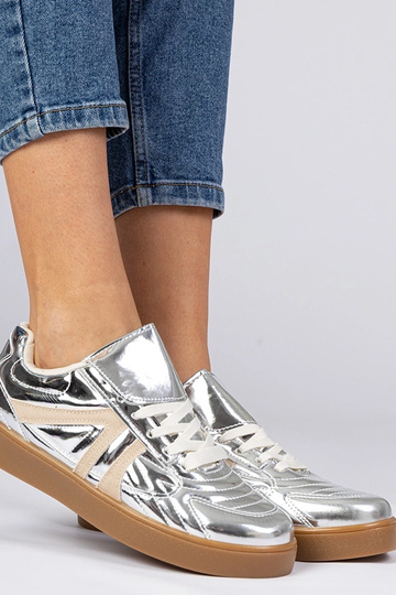 Strieborné dámske lakované...