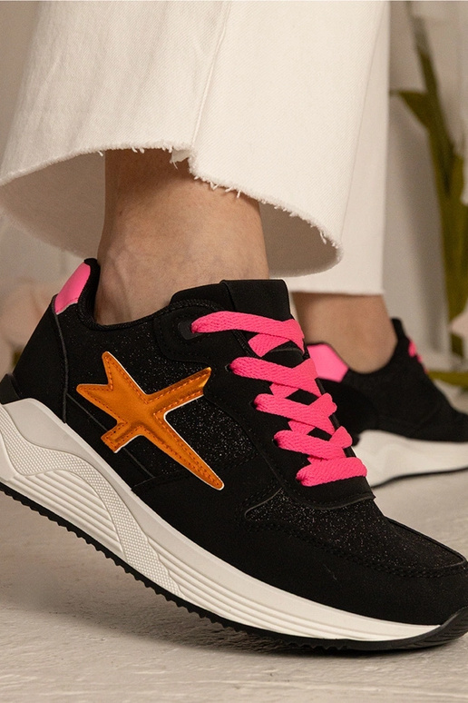 Čierne športové dámske tenisky s...