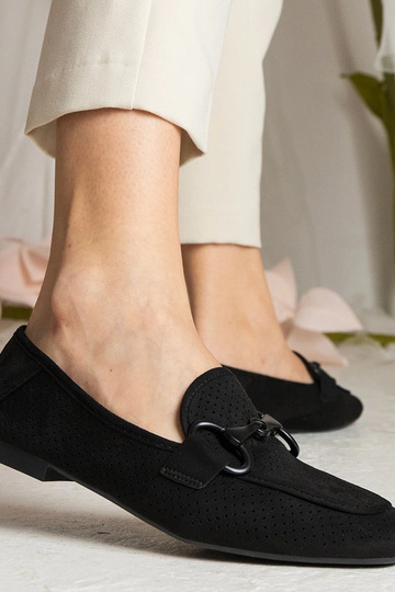 Čierne dámske ažúrové... 2