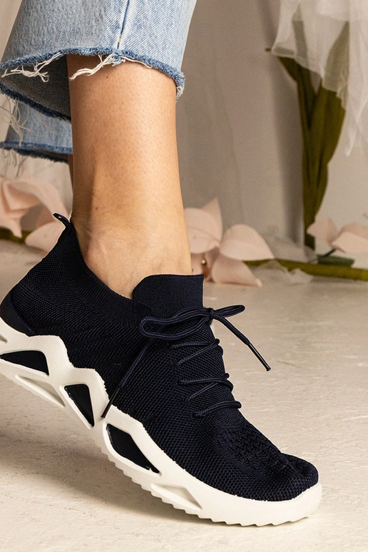 Námornícke tenisky s ponožkovou...