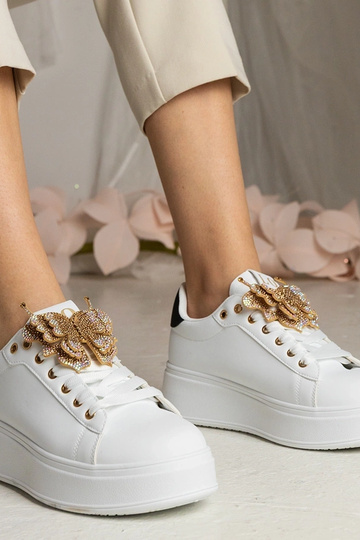 Bielo-čierne tenisky s...