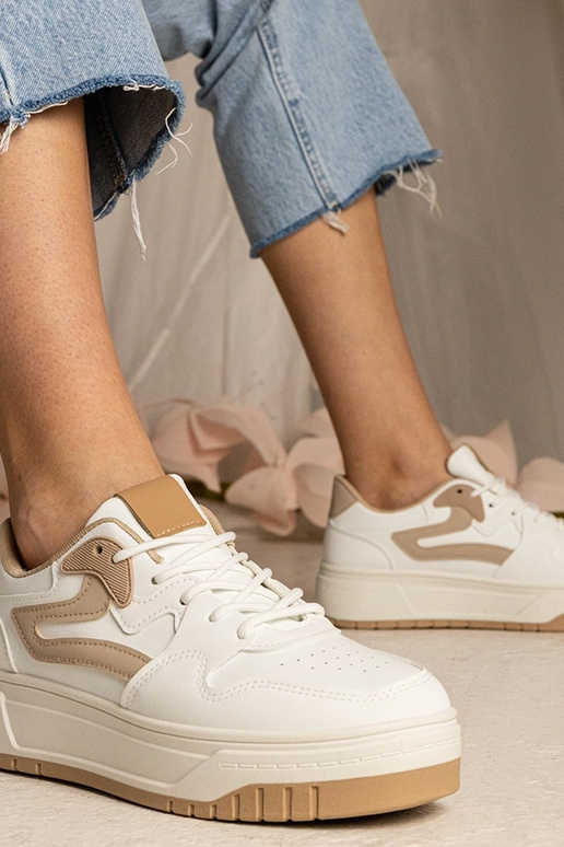 Biele dámske športové tenisky Seisha