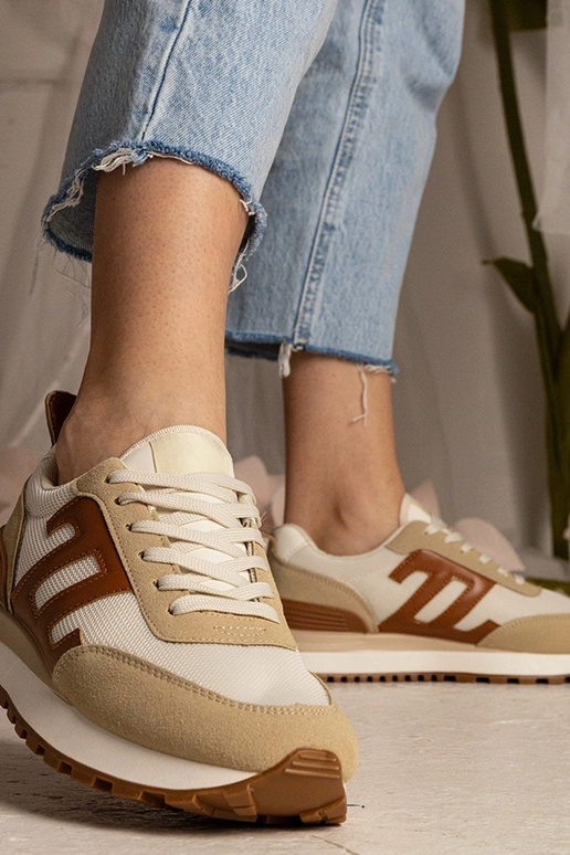 Béžové dámske športové tenisky Marena