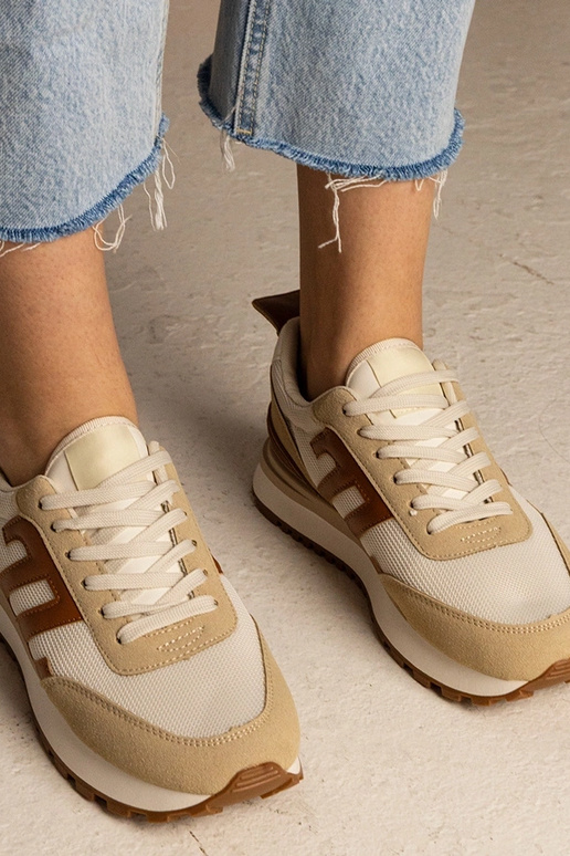 Béžové dámske športové tenisky Marena