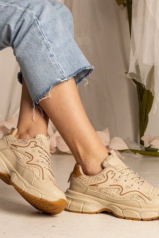 Béžové dámske športové tenisky Maurita