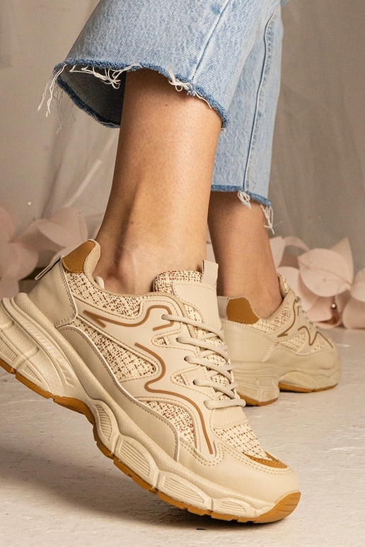 Béžové dámske športové tenisky Maurita