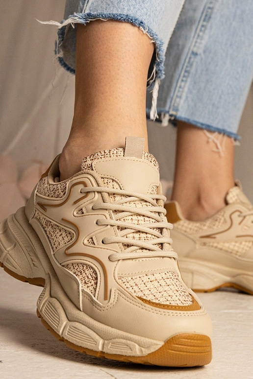 Béžové dámske športové tenisky Maurita