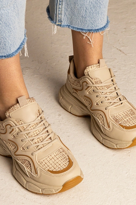 Béžové dámske športové tenisky Maurita