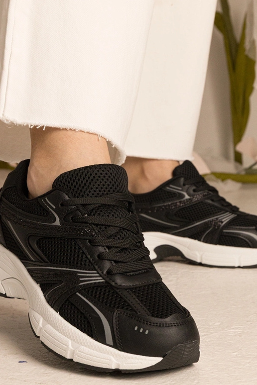 Čierne dámske športové tenisky s...