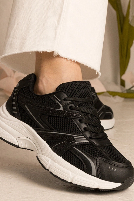 Čierne dámske športové tenisky s...