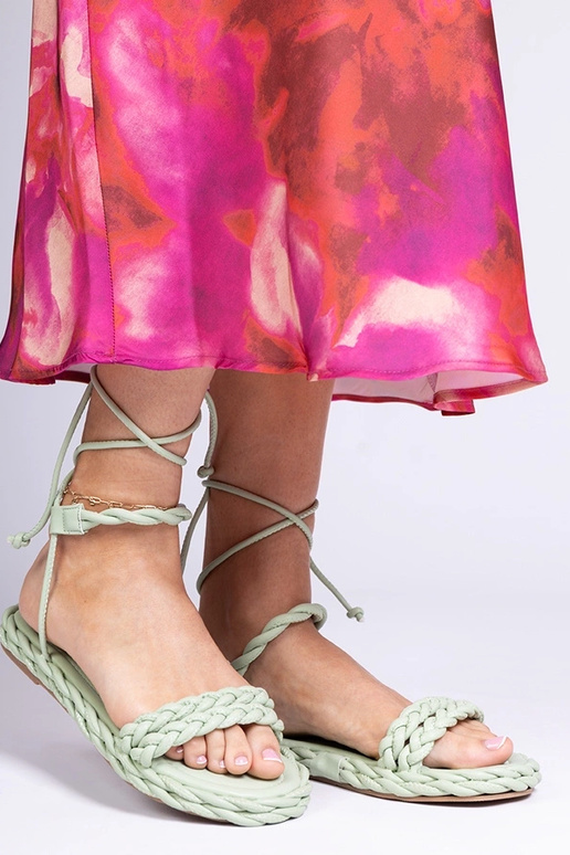 Zelené pletené dámske sandále Tarina Zelené pletené dámske sandále Tarina