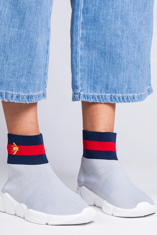 Šedé dámske športové topánky so...