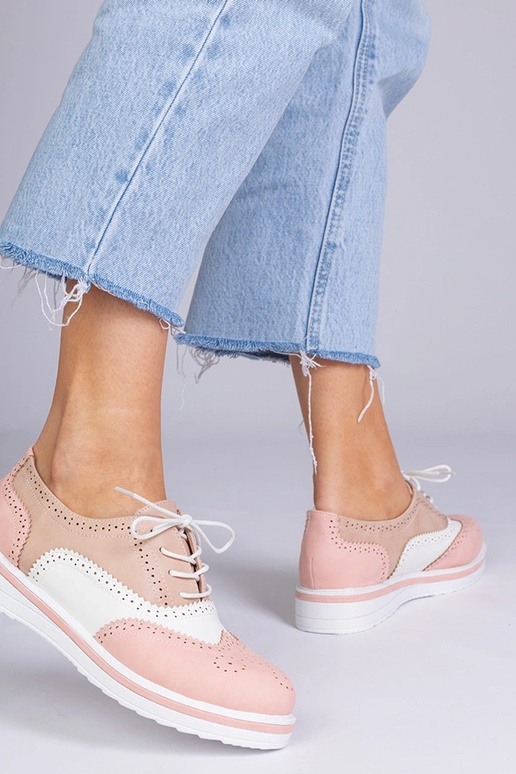 Ružové klasické oxfordky, „Toddi"