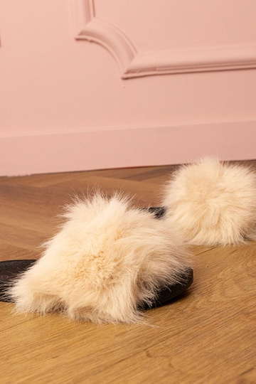 Pieskové detské šľapky s...