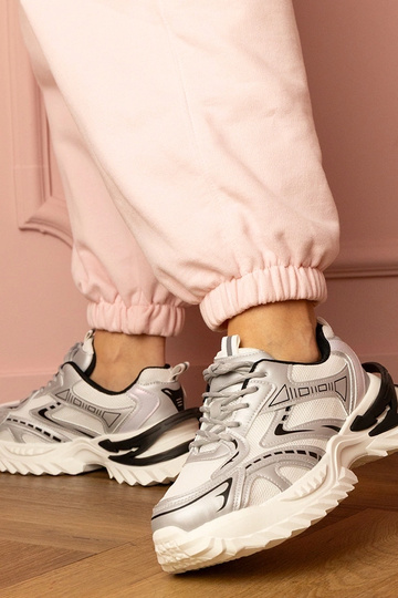 Strieborné dámske tenisky... 2