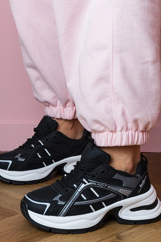 Čierne dámske tenisky na hrubej... Čierne dámske tenisky na hrubej...