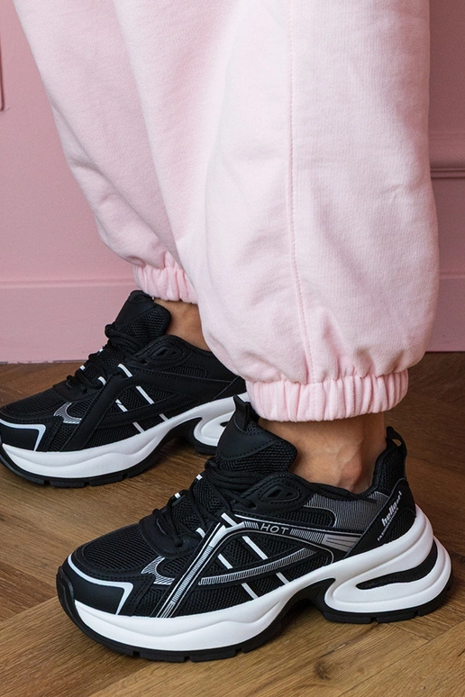 Čierne dámske tenisky na hrubej... Čierne dámske tenisky na hrubej...