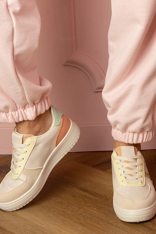 Smotanové dámske športové topánky so...