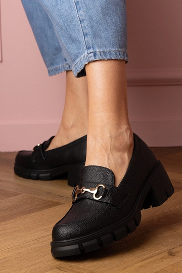 Čierne dámske poltopánky na... 2