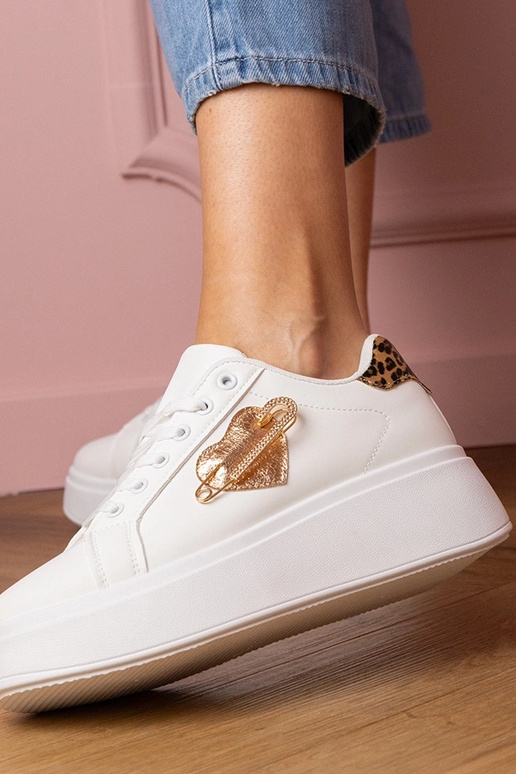 Biele dámske športové tenisky s...