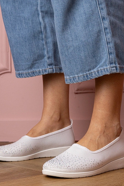 Biele dámske športové sandále s...