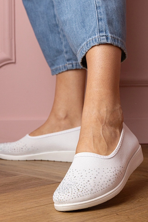 Biele dámske športové sandále s...