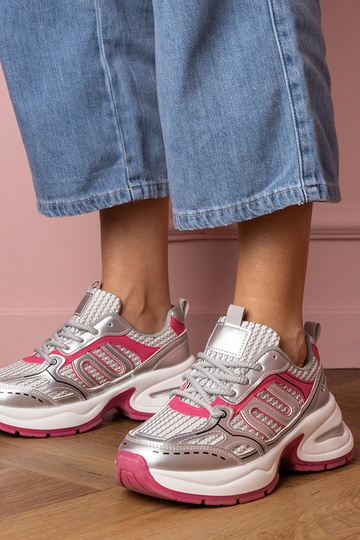 Strieborné-ružové dámske...