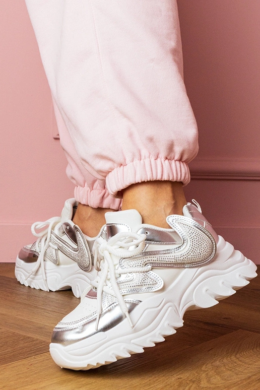 Biele dámske tenisky na hrubej... Biele dámske tenisky na hrubej...