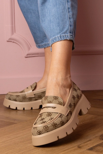 Hnedé dámske mokasíny so... 2