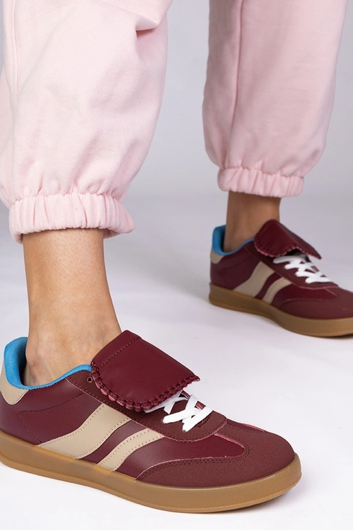 Čerešňové športové dámske topánky,...