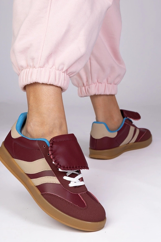 Čerešňové športové dámske topánky,...