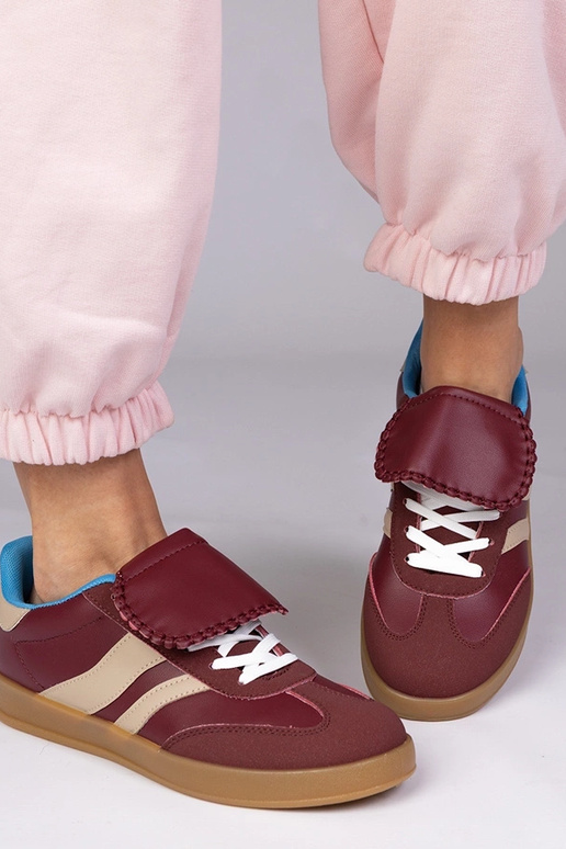 Čerešňové športové dámske topánky,...