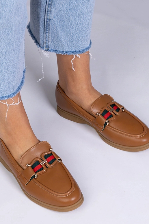 Pieskové mokasíny z umelej kože s...