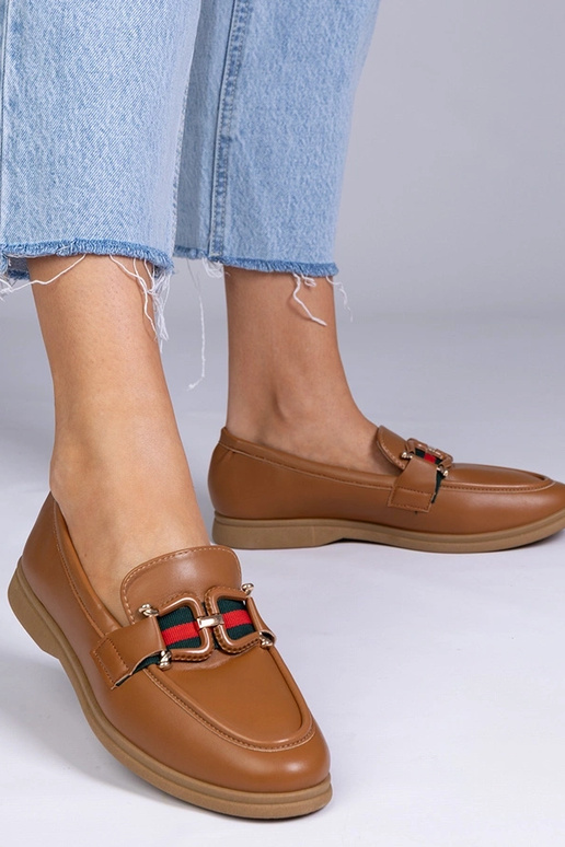 Pieskové mokasíny z umelej kože s...